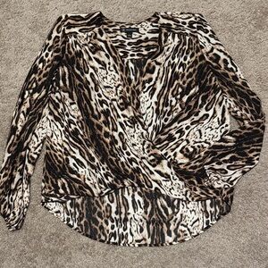 INC International Concepts Animal Print Blouse